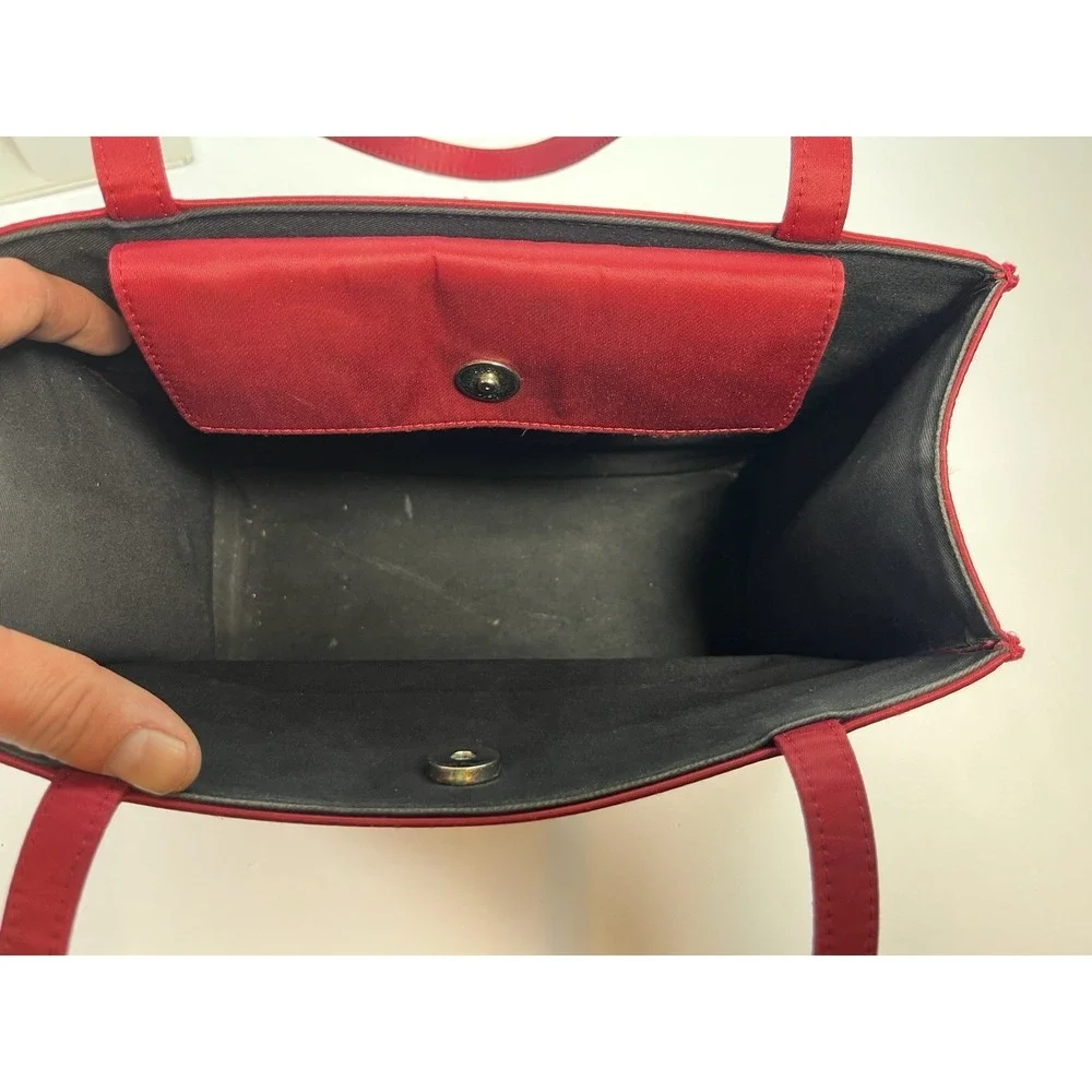 Vintage KATE SPADE Red Satin Shoulder Bag Handbag